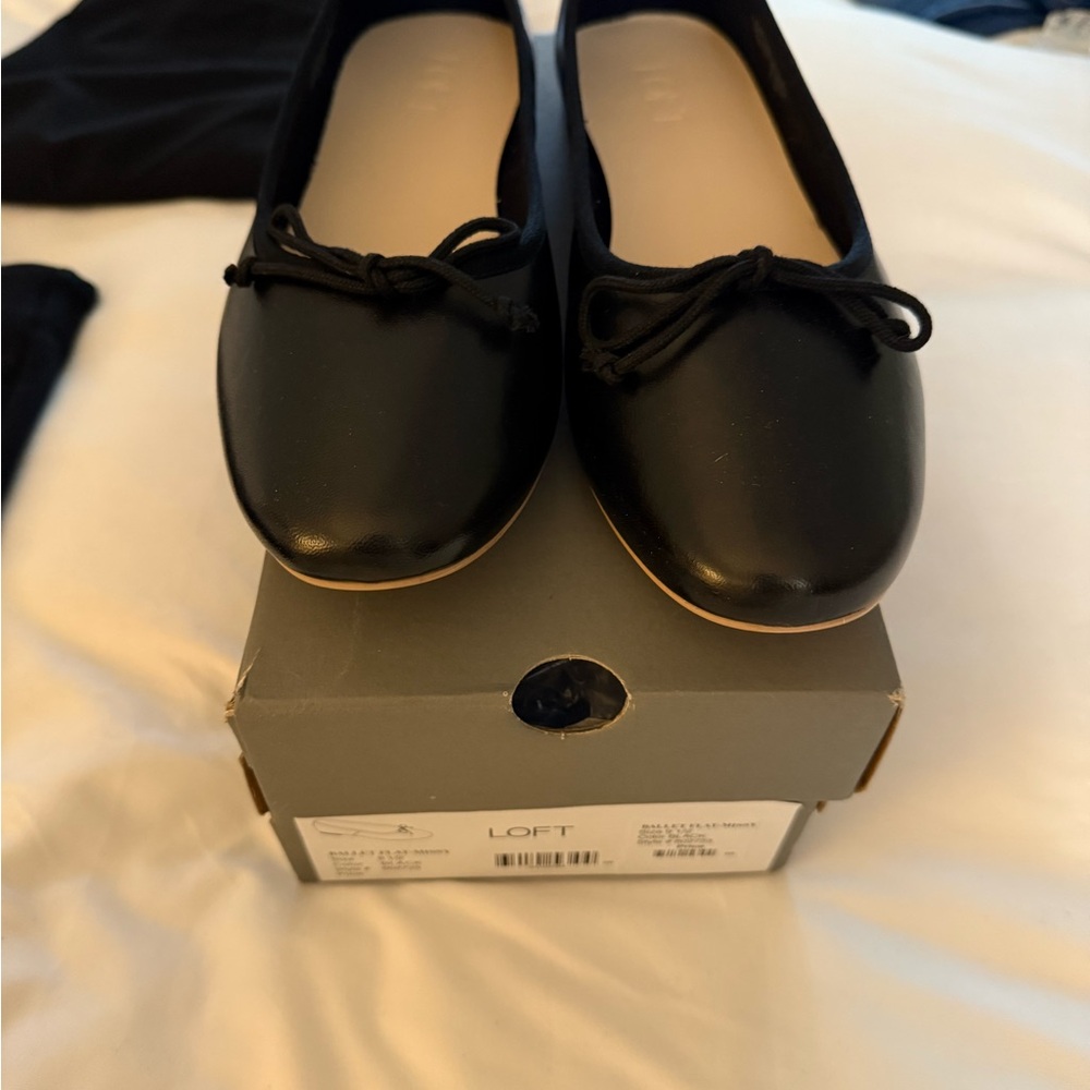 LOFT Classic Black Ballet Flats-New. Never worn